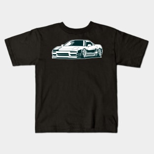 Acura NSX jdm monochrome illustration Kids T-Shirt